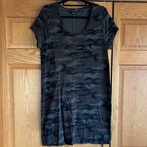 Camo Print Mini Dress